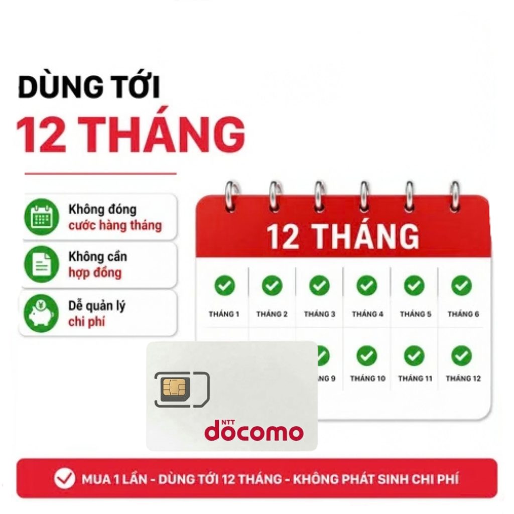 12 tháng docomo